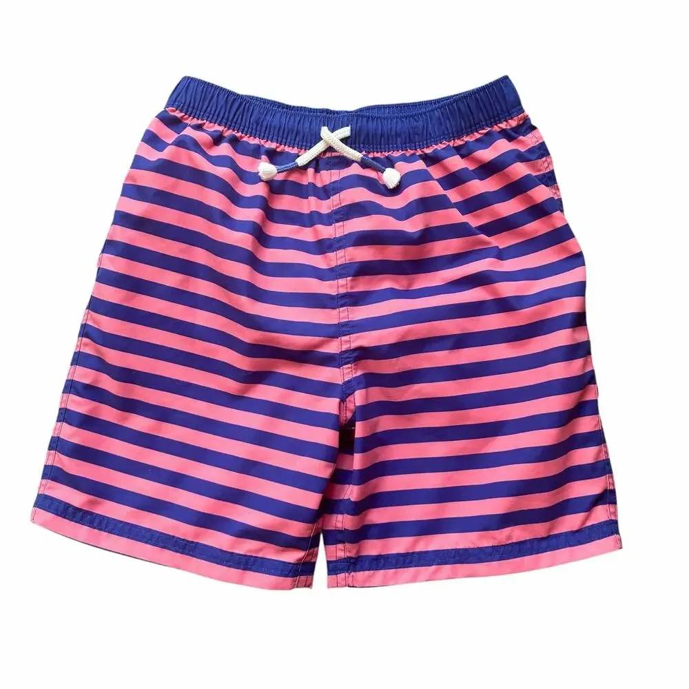 Mini Boden Striped Swim Trunks 9-10 Years